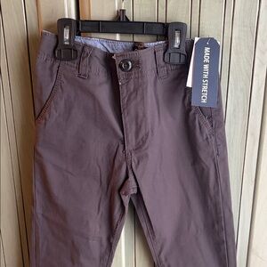 Oshkosh Boys Size 6 Taupe Brownish Stretch Chino Pants